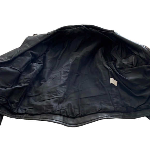 Vintage 1990 Leather Biker Jacket - Picture 8 of 12